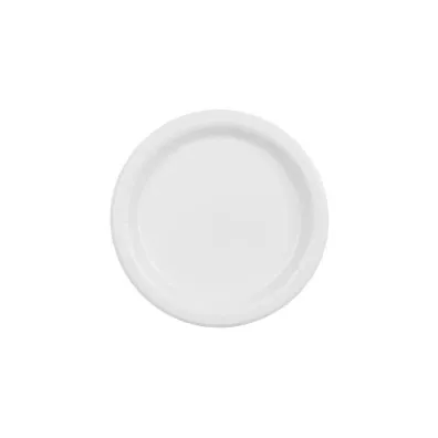 PartyDeco Talerzyki papierowe bia�e 18cm