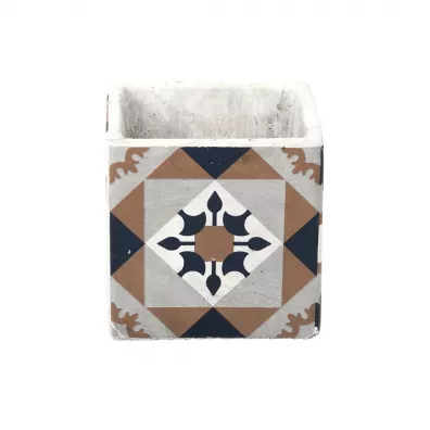 Esschert Design Betonowa doniczka Azulejos 11cm