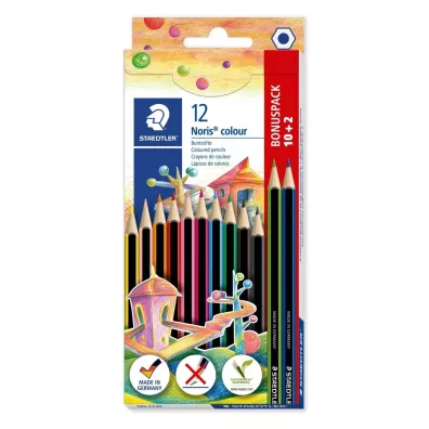 Staedtler Kredki owkowe Noris Colour, szecioktne 12 szt.