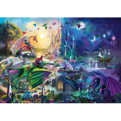 Puzzle 1000 el. Rose Cat Khan, Smoczy konkurs G3