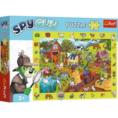 Puzzle obserwacyjne 24 el. Spy Guy Farma Trefl