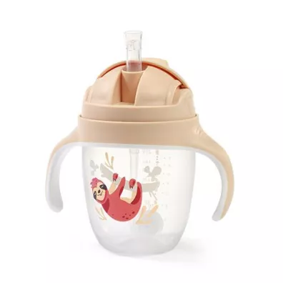 Babyono Kubek niekapek z obcion somk leniwiec 240 ml