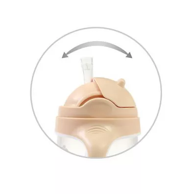 Babyono Kubek niekapek z obcion somk leniwiec 240 ml