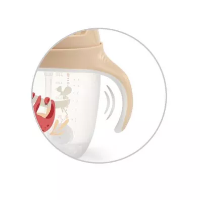 Babyono Kubek niekapek z obcion somk leniwiec 240 ml