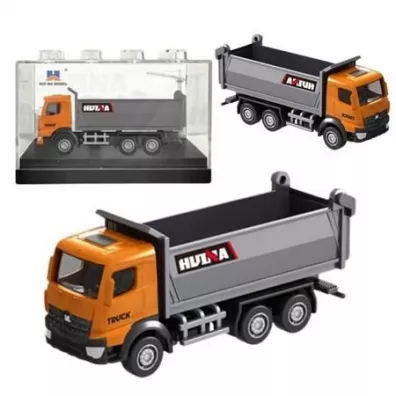 Wywrotka metalowa pomara�czowa 1:80 LeanToys