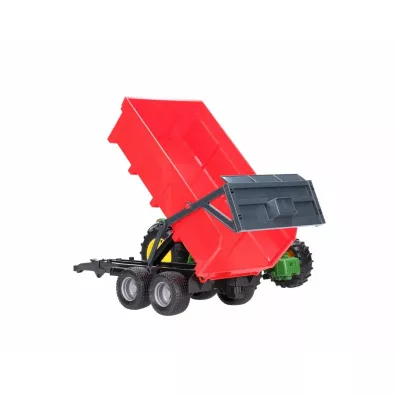 Traktor John Deere 6920 z czerwon przyczep wywrotk 02057 Bruder