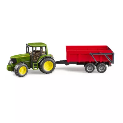 Traktor John Deere 6920 z czerwon przyczep wywrotk 02057 Bruder