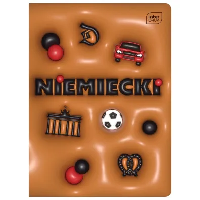 Interdruk Zeszyt A5 Hybrid - Niemiecki z pigu�k� wiedzy kratka 60 kartek
