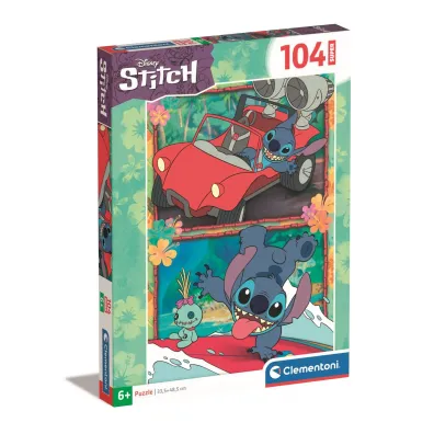 Puzzle 104 el. SuperColor. Stitch Clementoni