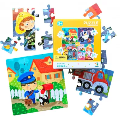 Puzzle 4w1 - Moje Zawody (12+16+20+24 el.) Dodo