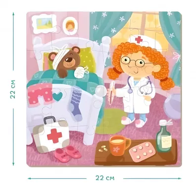 Puzzle 4w1 - Moje Zawody (12+16+20+24 el.) Dodo
