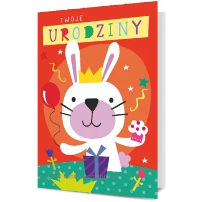 Pan Dragon Karnet B6 Urodziny dzieci�ce Kr�liczek K.B6-1832