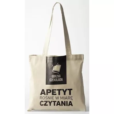 Media Rodzina Torba eko kremowa. Apetyt ronie w miar czytania