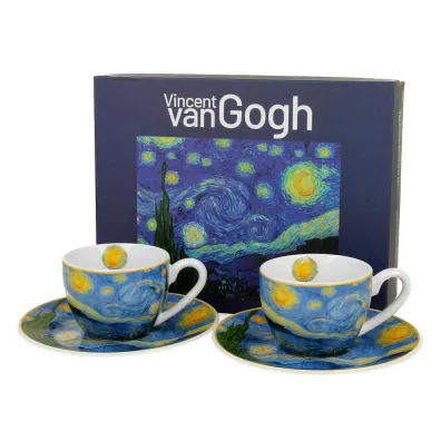 Duo Sp. z o.o. Zestaw filianek espresso Van Gogh Starry Night 2 x 90 ml 2 szt.