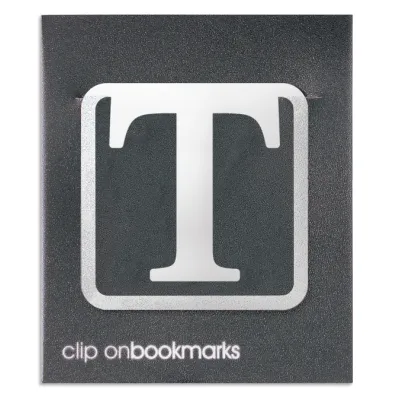 If Metalowa zak�adka - Litera T Clip-on