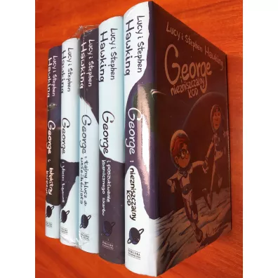 Pakiet George i kosmos. Tomy 1-5: Tajny klucz do wszech�wiata, Poszukiwanie kosmicznego skarbu, Wielki wybuch, Niezniszczalny kod, B��kitny ksi�yc - Lucy Hawking, Stephen Hawking