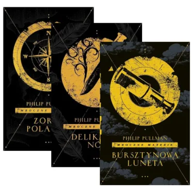 Pakiet Mroczne materie. Tomy 1-3: Zorza polarna, Delikatny n�, Bursztynowa luneta - Philip Pullman