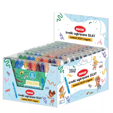 Beniamin Kredki wykr�cane Silky 12 szt.