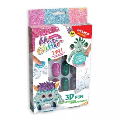 Zestaw kreatywny Strigo Magic Glitter stw�rz swojego stworka 3D