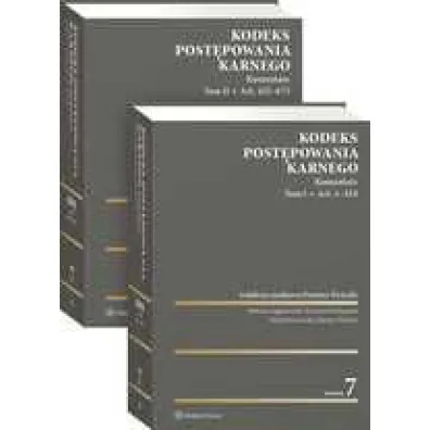 Kodeks post�powania karnego. Komentarz. Tom 1 i 2