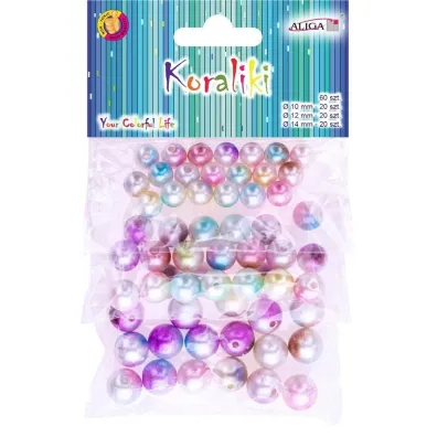 Aliga Koraliki plastikowe 60 szt