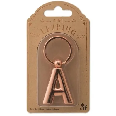 If Metalowy brelok do kluczy litera A Keyring