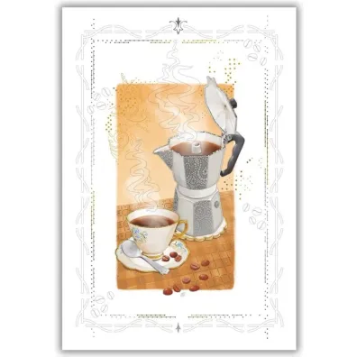 DaVinci Karnet 12x18cm + koperta Kawa