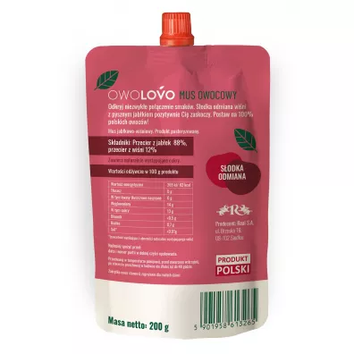 Owolovo Mus jabkowo-winiowy Winiowo 200 g