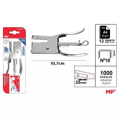 Mp Main Paper Zszywacz no�ycowy 10.7x5.5cm + zszywki