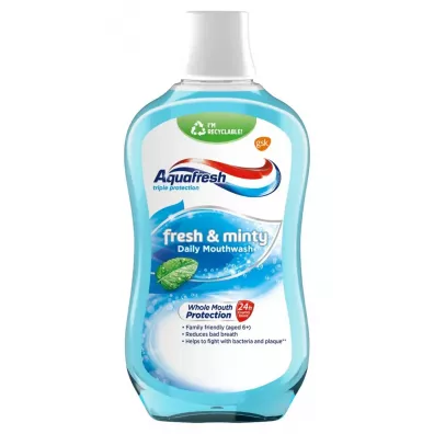 Aquafresh Fresh&Minty p�yn do p�ukania jamy ustnej 500 ml