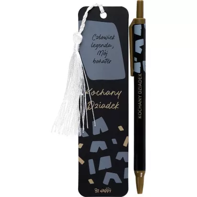 Be-Happy Gifts Zestaw na Dzie Dziadka zakadka i dugopis