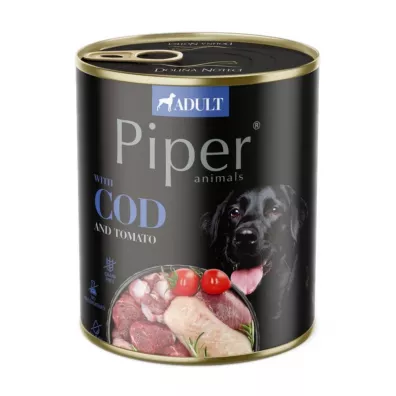 Piper Mokra karma dla psa z dorszem 800 g