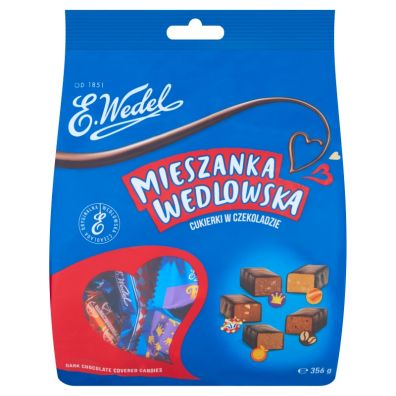 E.Wedel Mieszanka Wedlowska Cukierki w czekoladzie deserowej 356 g