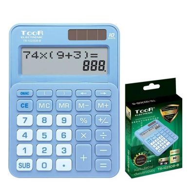 Toor Kalkulator dwuliniowy 10 pozycji TR-1223DB-B