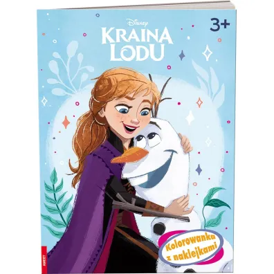 Pakiet: Kraina Lodu. Kolorowanka z naklejkami, Puzzle drewniane 50 el. Ulubiona Kraina Lodu, Czarny Piotru� i Memory. Frozen 2