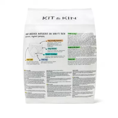 Kit and Kin Pieluchomajtki Nappy Pants 7 XXL (17 kg+), Giraffe/Sloth 16 szt.