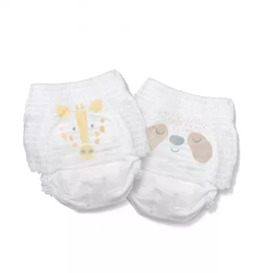 Kit and Kin Pieluchomajtki Nappy Pants 7 XXL (17 kg+), Giraffe/Sloth 16 szt.