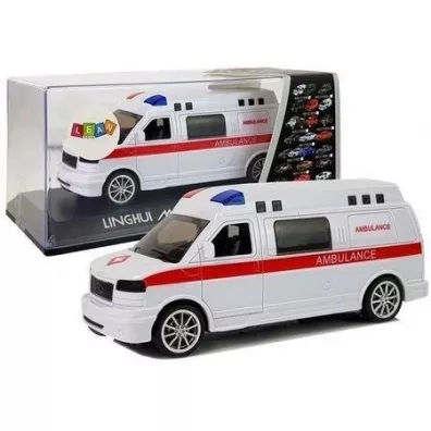 Ambulans pgotowia z nap�dem d�wi�kiem i �wiat�em LeanToys