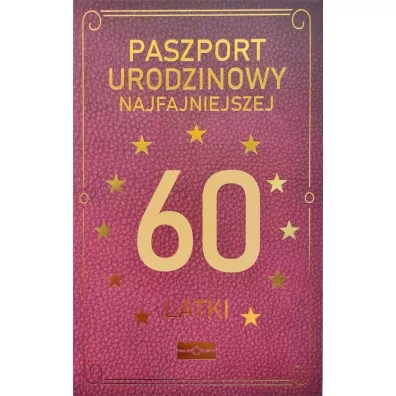 Yeku Karnet Urodzinowy 60 JCX-042
