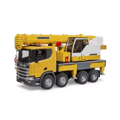 Scania Super 560R ciarwka ta z dwigiem Bruder