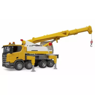 Scania Super 560R ciarwka ta z dwigiem Bruder