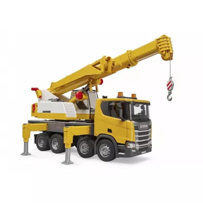Scania Super 560R ciarwka ta z dwigiem Bruder