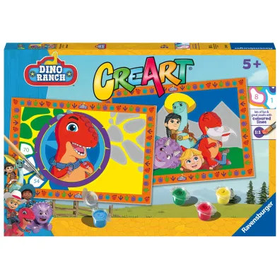 Malowanie po numerach CreArt - Dino Ranch Ravensburger