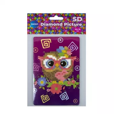 Panta Plast Diamentowa mozaika ze sztalug� - Sowa 10x15cm