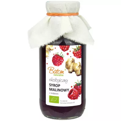 Batom Syrop malinowy z imbirem 330 ml Bio