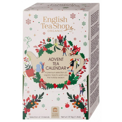 English Tea Shop Organic Kalendarz adwentowy biay herbatki 25 x 1,5 g Bio