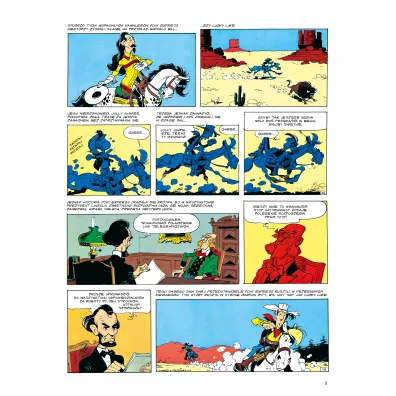 �piewaj�cy drut. Lucky Luke