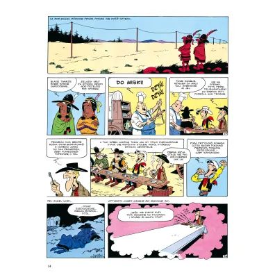 �piewaj�cy drut. Lucky Luke