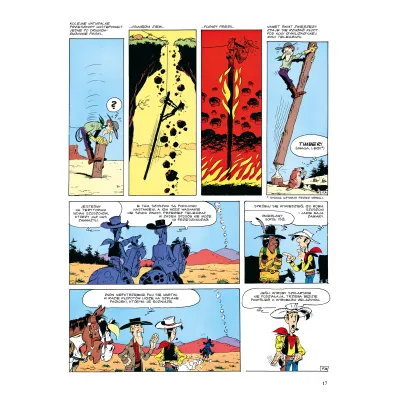 �piewaj�cy drut. Lucky Luke
