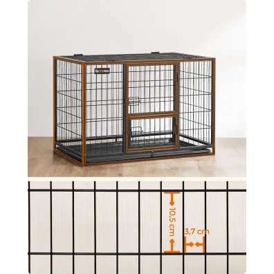 Songmics Solidna metalowa klatka dla du�ych ps�w